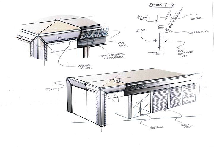 Signage Design Sketch Autogo