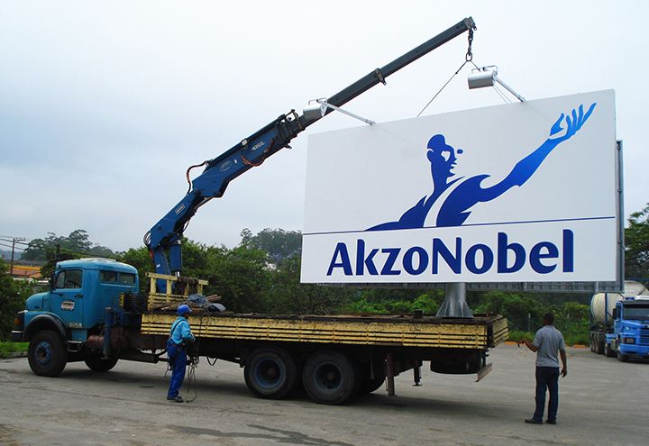 Skyline Sign Installation AkzoNobel