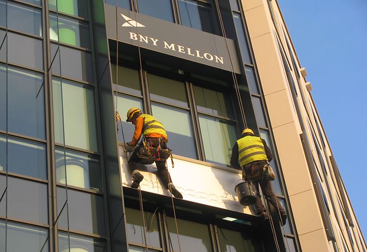 Signage Building Installation BNY MELLON