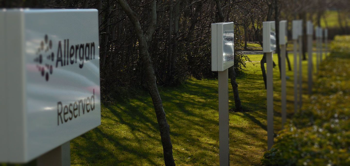 Signage Wayfinding Rebrand Allergan