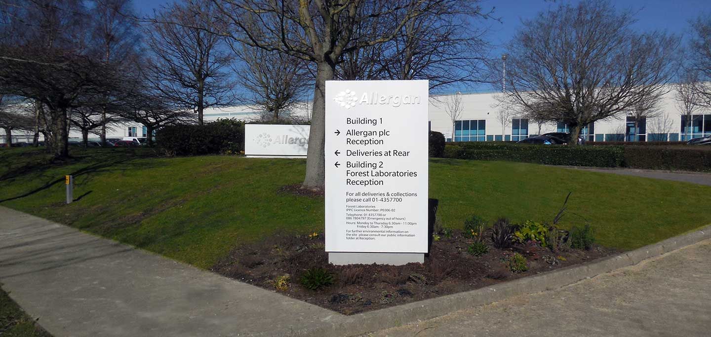 Signage Rebrand Allergan 2