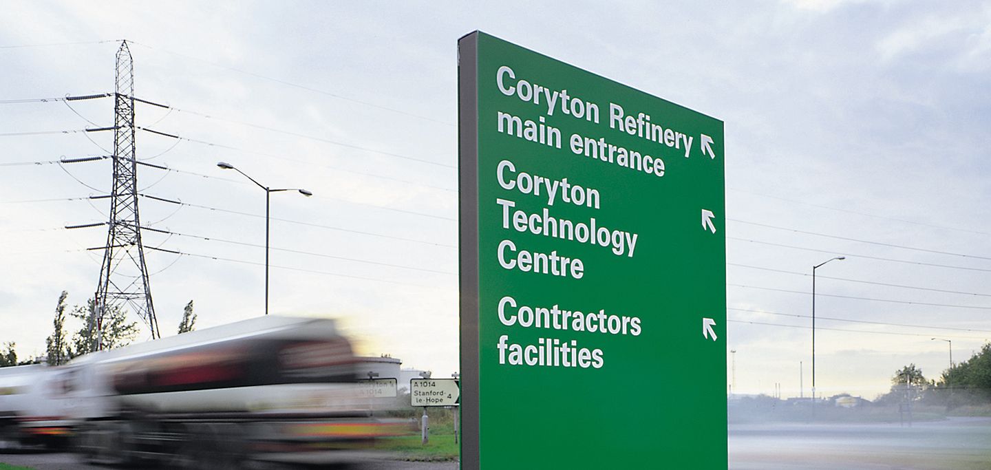 Coryton Directional Sign BP