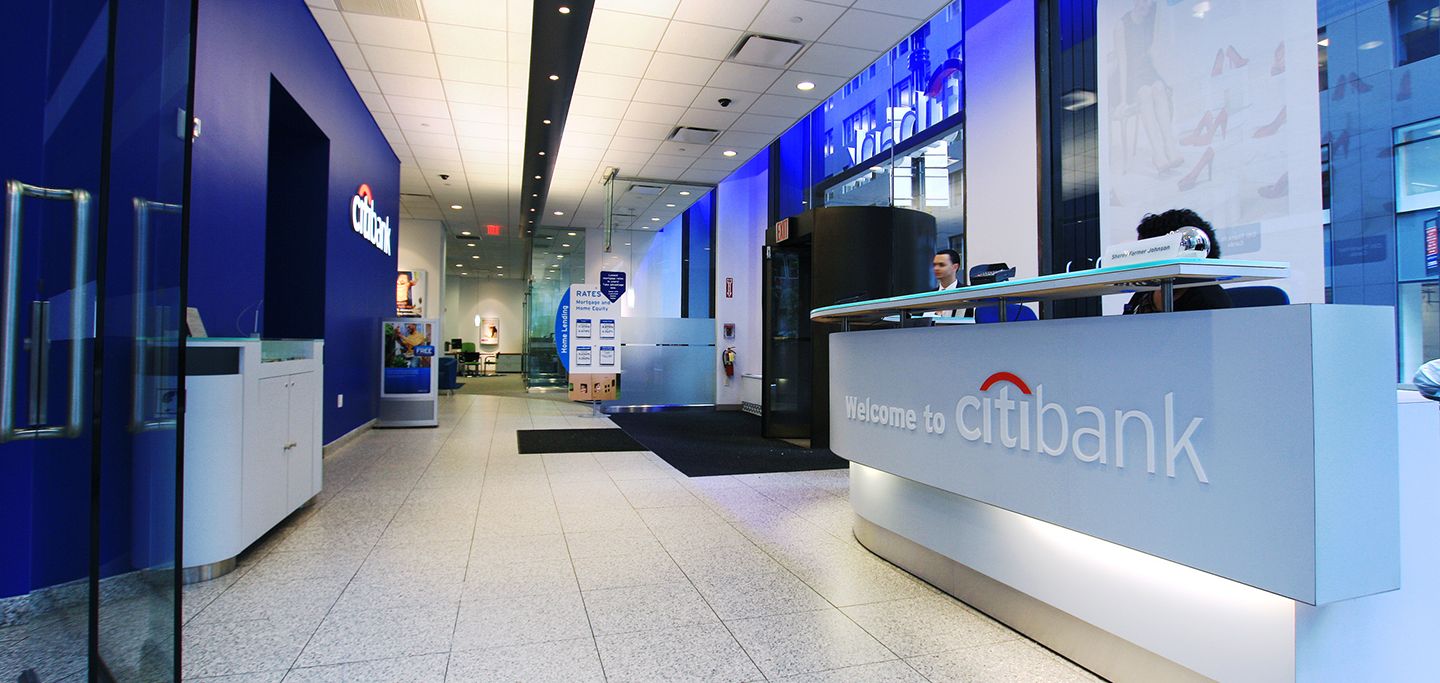 Environmental Branding Reception Citibank
