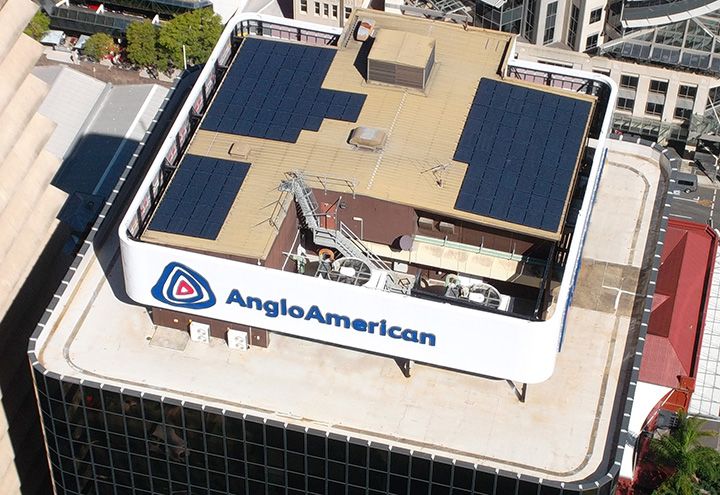 Skyline Sign Aerial View AngloAmerican N