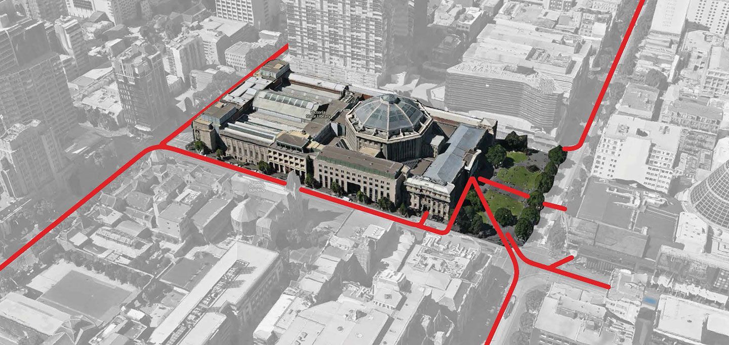 External Approach Routes State Library of Victoria