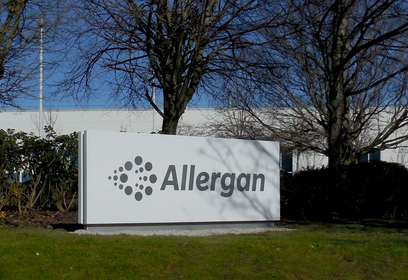 Monument Sign Rebrand Allergan